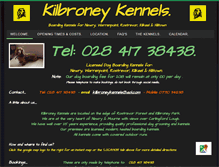 Tablet Screenshot of kilbroneykennels.co.uk